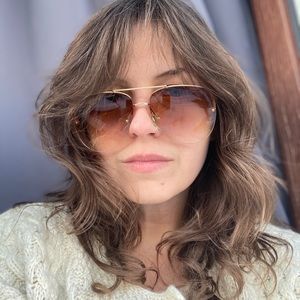 Vintage 1970’s Gold Hombre Frameless Aviators Uni